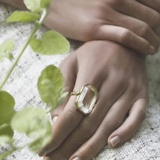 Goossens  水晶方形STONES戒指 商品图2