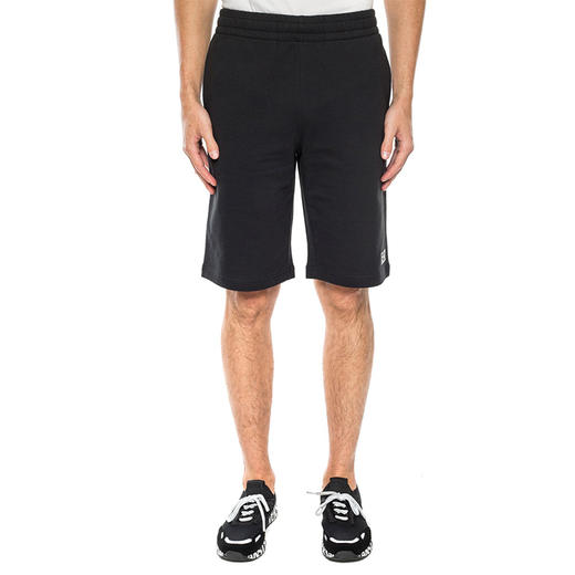 EMPORIO ARMANI EA7 阿玛尼 男士棉质字母标志logo印花休闲短裤 黑色 8NPS02 PJ05Z 1200 商品图1