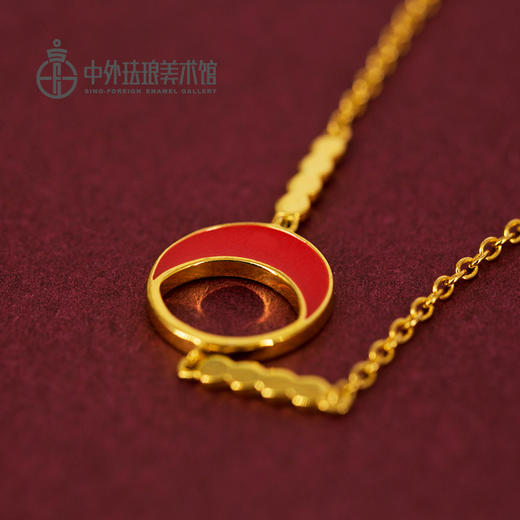 中外珐琅美术馆 珐琅装饰系列 《孔雀》脱胎掐丝珐琅&繁花银胎掐丝珐琅手镯&精心描绘星球系列配饰 商品图13