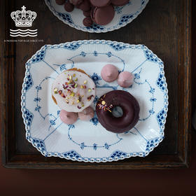 【ROYAL COPENHAGEN】皇家哥本哈根全蕾丝唐草盘子ins风家用高级感餐盘