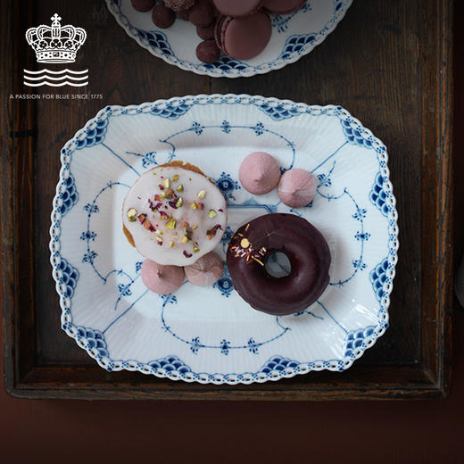 【ROYAL COPENHAGEN】皇家哥本哈根全蕾丝唐草盘子ins风家用高级感餐盘 商品图0