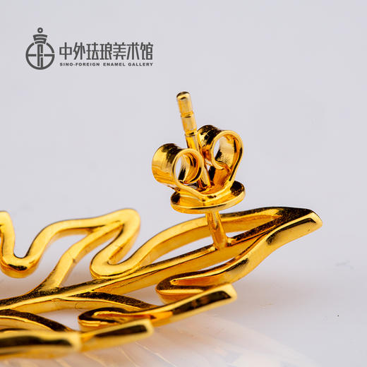 中外珐琅美术馆 《繁花系列》配饰套装&朕的江山 掐丝珐琅茶盘&《好运来》竹节壶& 掐丝珐琅苹果罐 商品图5