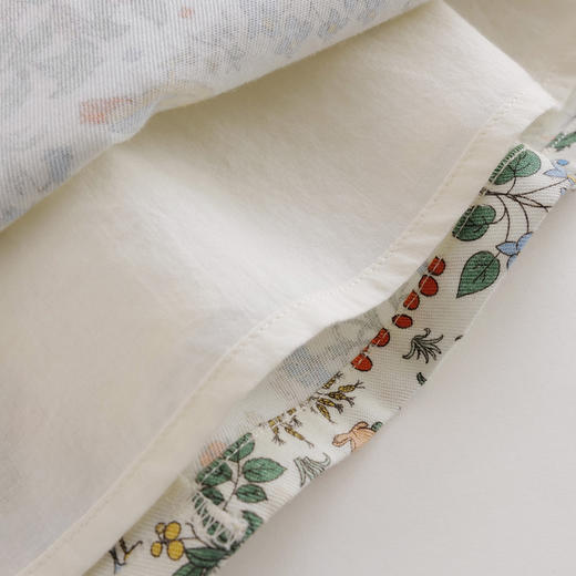 【马克珍妮 芦芙】春装 女童复古木耳边连衣裙221283 商品图4