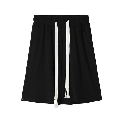 冰丝短裤女夏季薄款高腰宽松显瘦阔腿五分裤慵懒抽绳休闲运动裤子 商品图4