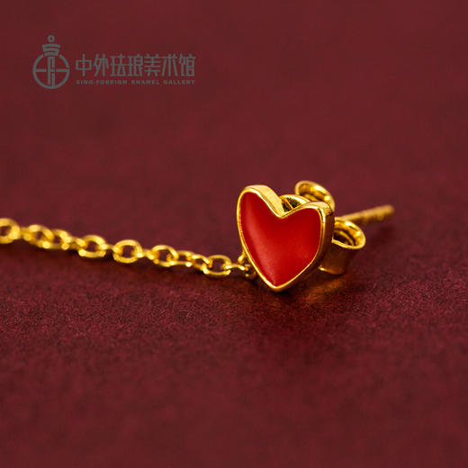 中外珐琅美术馆 珐琅装饰系列 《孔雀》脱胎掐丝珐琅&繁花银胎掐丝珐琅手镯&精心描绘星球系列配饰 商品图12