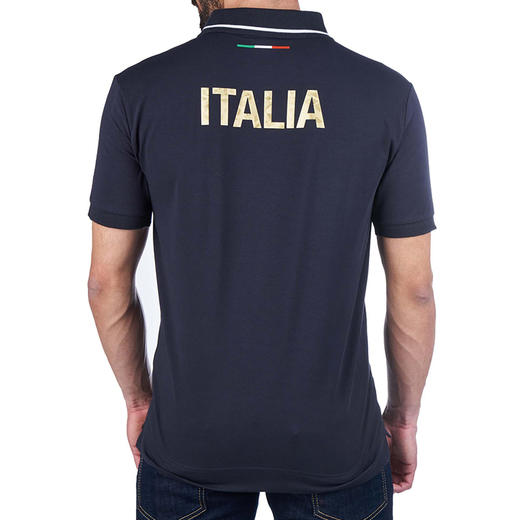 EMPORIO ARMANI EA7 阿玛尼 男士棉质字母标志logo印花短袖 POLO衫 藏蓝色 8NPFC0 PCA2Z 1578 商品图1