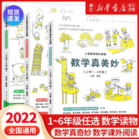 数学真美妙 全3册 一年级二三四五六年级小学数学课外阅读书 小学趣味数学 小学数学辅导书 小学数学知识大全 小学数学思维训练