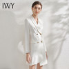 IWY/白色职业西装连衣裙时尚办公室职场工作服主持人名媛气质修身 Q10359 商品缩略图4
