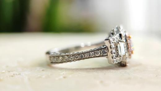 0.91克拉k金豪镶款粉钻戒指 商品图5