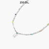 ZEGL小彩串碎银几两女项链女碎银子彩色串珠夏日多巴胺穿搭锁骨链 商品缩略图1