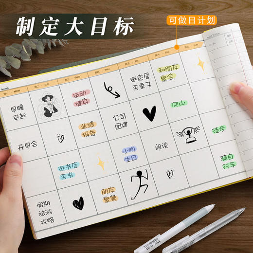 自律打卡本任务计划本习惯养成时间管理todolist月周规划学生日程 商品图4
