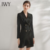 IWY/黑色职业西装连衣裙时尚办公室职场工作服主持人名媛气质修身 Q10359 商品缩略图1