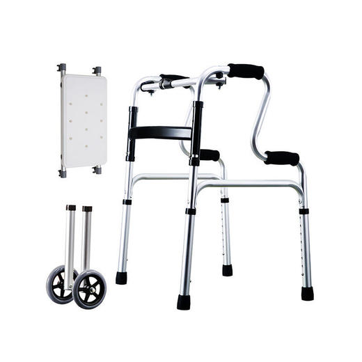 可孚老人助行器助走器辅助行走学步神器可推可坐可折叠助步器防摔 商品图9