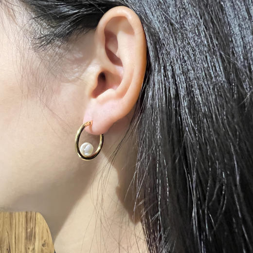 北京仓｜CHARLOTTE LEBECK-Grace-珍珠 环状 耳环［丹麦设计师］ 商品图2