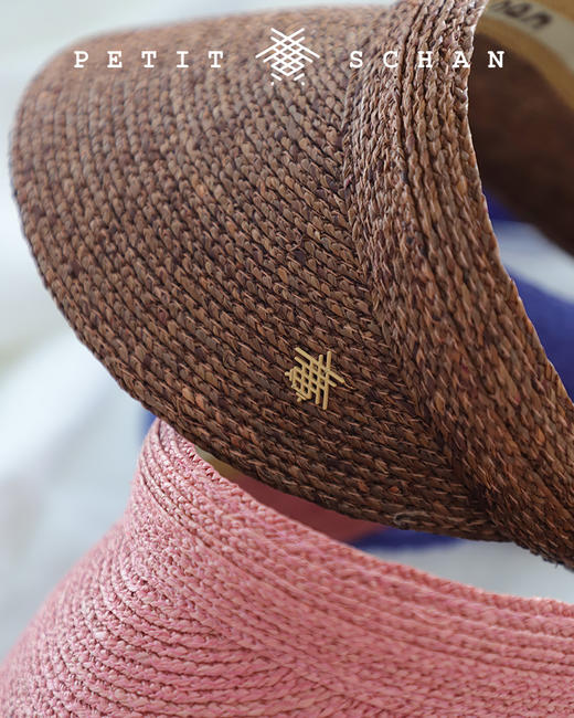 PETIT SCHAN小闪 #039 smiling cap 笑脸帽  进口拉菲草辫发箍空顶帽女防晒遮阳防紫外线帽子 商品图8