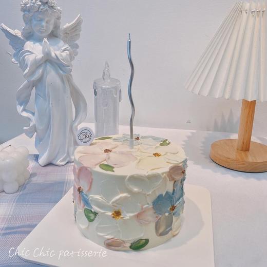 油画风刮刀花蛋糕 | 昔果 商品图0