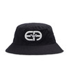 EMPORIO ARMANI 阿玛尼 男士棉质徽标刺绣渔夫帽 黑色 627867 2R554 00020 商品缩略图0