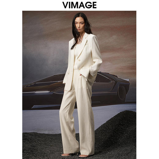 VIMAGE纬漫纪秋季新款女装时尚通勤百搭显瘦干练西装外套女V1803401 商品图1