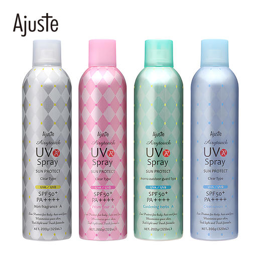 日本爱伽丝Ajuste防晒喷雾SPF50+ 320ml 商品图0