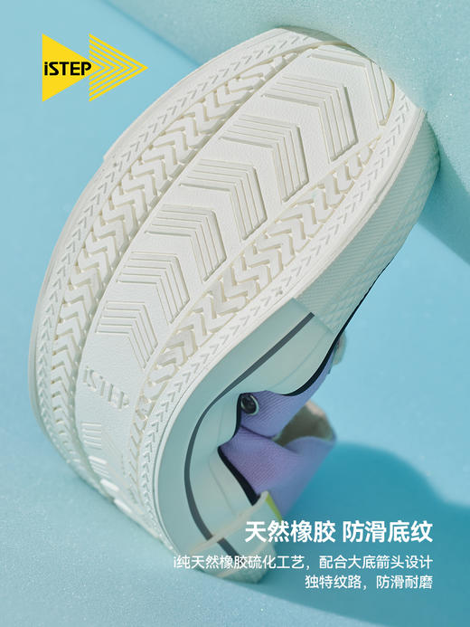 istep春季起源低帮鞋子女2022年新款解构拼接女款休闲板鞋帆布鞋 商品图3
