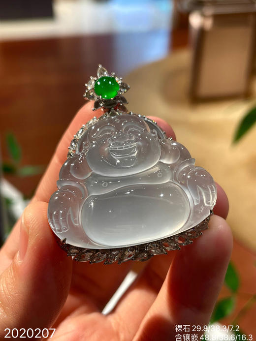 2020207，玻璃佛公吊坠。具体价格微信咨询 商品图0