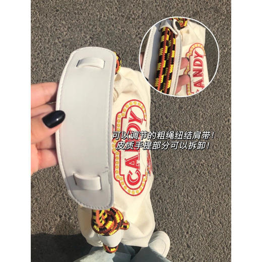 春夏百搭日本小众潮牌质感帆布大容量托特包时尚刺绣单肩包腋下包 商品图3