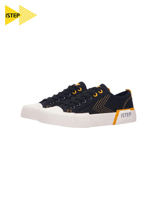 istep2023新款百搭帆布鞋拼接低帮小白鞋女鞋子潮ins女休闲情侣款 商品图3