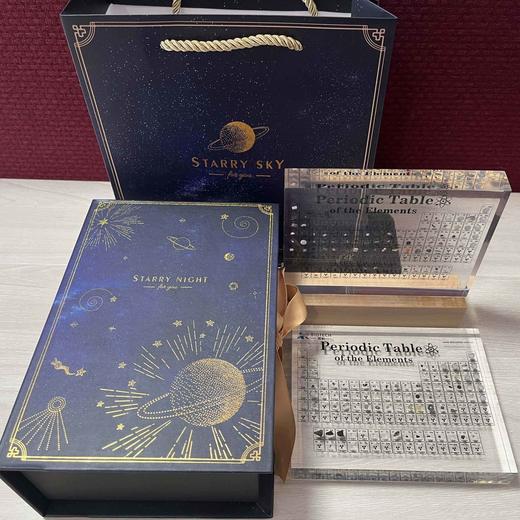 元素周期表元素实物内嵌标本毕业生日礼物科普展示亚克力桌面摆件 商品图9