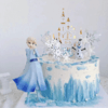【冰雪奇缘淋面蛋糕】- 儿童生日蛋糕 - 公主款 商品缩略图0