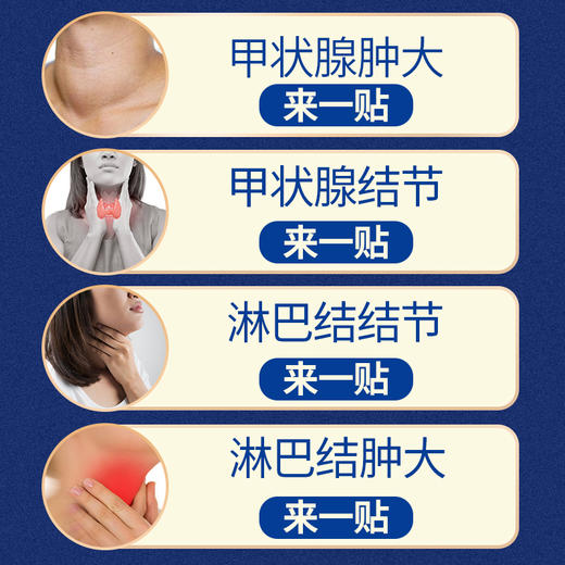 祖医堂医用冷敷甲状腺贴，甲状腺肿大、结节、淋巴结肿大、一撕一贴、李时珍中医药出品 商品图3