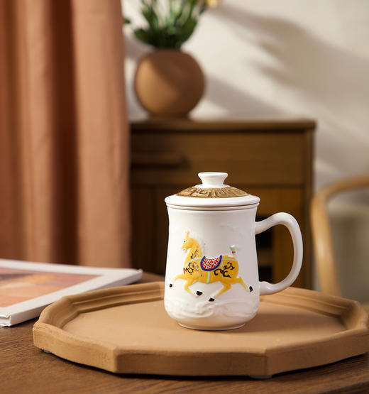 【马系列】盛世宝马三件杯 420ml 汉代汗血宝马 商品图3