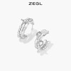 ZEGL液态四芒星人造珍珠耳环女2022年新款潮夏日耳钉925银针耳饰 商品缩略图1