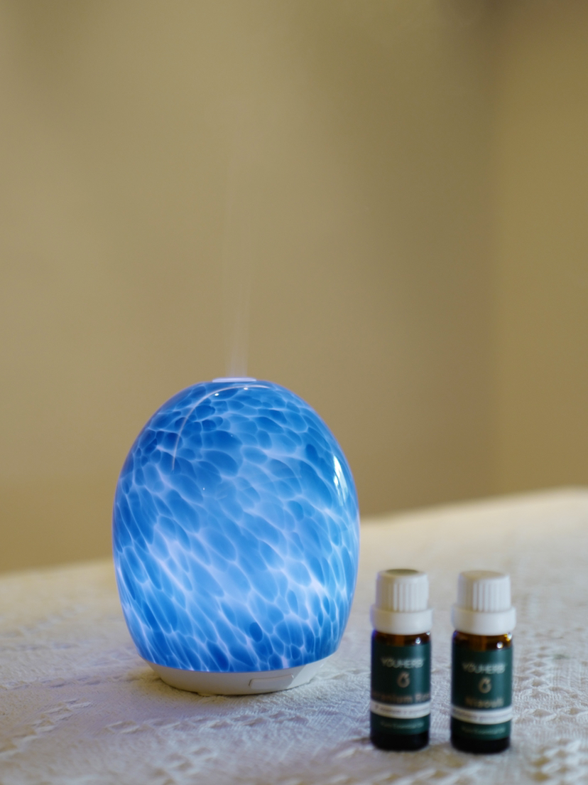 蓝海 超声波香薰机 容量120ml 小巧精致  送甜橙精油10ml