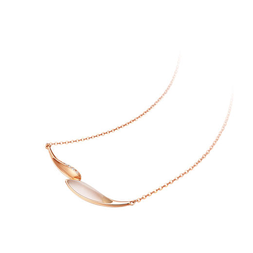 ［东方幸趣］18K玫瑰金芙蓉石镶钻项链#点亮 商品图1