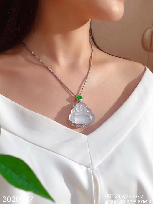 2020207，玻璃佛公吊坠。具体价格微信咨询 商品图4