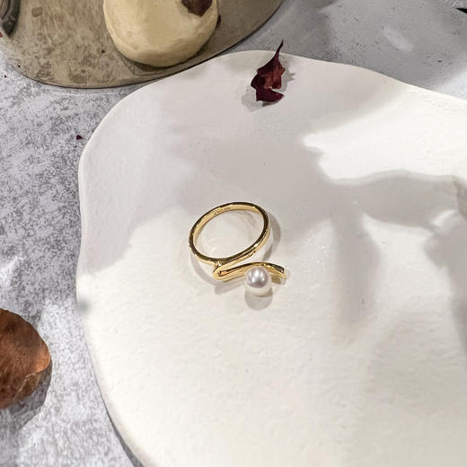 北京仓｜CHARLOTTE LEBECK-Jackie-珍珠 戒指（金色）［丹麦设计师］ 商品图7