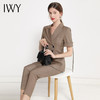 IWY/卡其色西装西裤都市时尚商务职业套装西服CP12222 商品缩略图2
