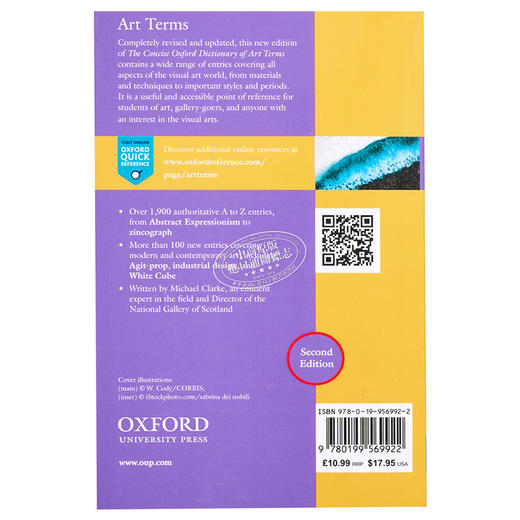 【中商原版】The Concise Oxford Dictionary of Art Terms 进口艺术 牛津简明艺术术语词典 Oxford University 商品图1