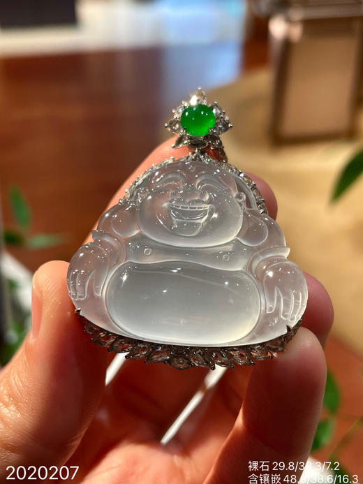 2020207，玻璃佛公吊坠。具体价格微信咨询 商品图2