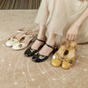 夏季包头镂空凉鞋，软底软面平底时装尖头皮鞋一字扣凉鞋XDD-11679 商品缩略图0