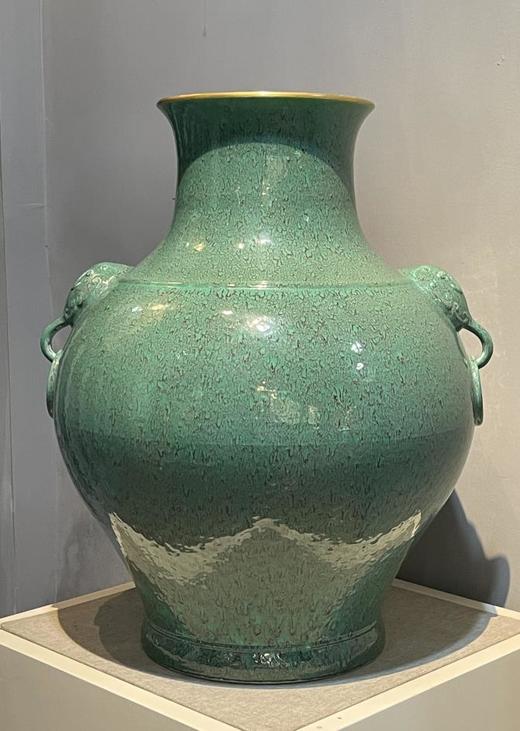 荤炉钧双耳瓶 商品图0