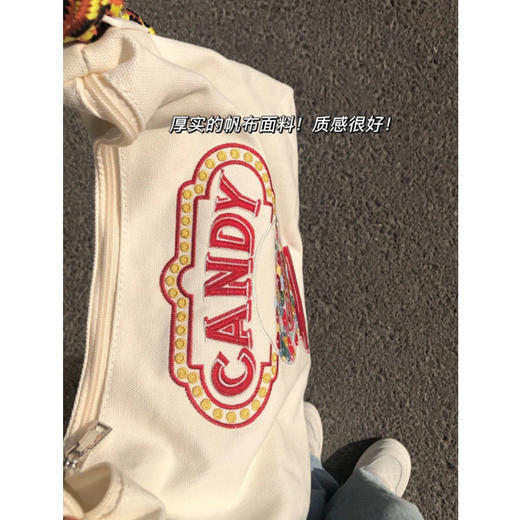 春夏百搭日本小众潮牌质感帆布大容量托特包时尚刺绣单肩包腋下包 商品图1