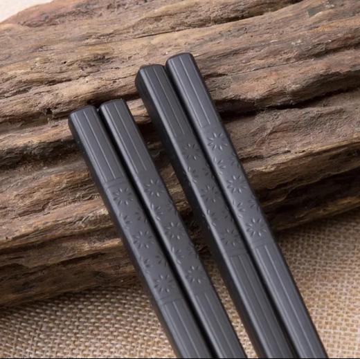 客满多樱花6双装合金筷防滑坚固耐用不易发霉 商品图1