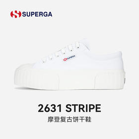 SUPERGA帆布鞋女新款春夏小众 甜酷风休闲百搭小白鞋松糕鞋
