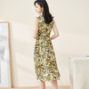 剩S 米思阳2024春季新款优雅法式百搭打底印花V领a字大摆裙高腰连衣裙 商品缩略图1