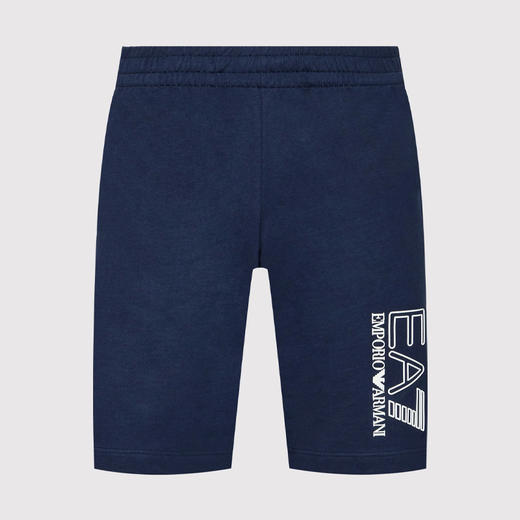EMPORIO ARMANI EA7 阿玛尼 男士棉质字母标志logo印花休闲短裤 藏蓝色 3LPS73 PJ05Z 1554 商品图0