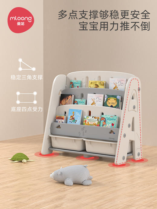 *曼龙mloong仙人掌绘本架仙人掌儿童书架 商品图5