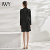 IWY/黑色职业西装连衣裙时尚办公室职场工作服主持人名媛气质修身 Q10359 商品缩略图3