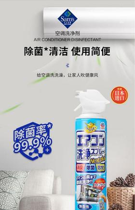 【中欧班列精选】日本安速空调洗净剂（无香）/安速空调洗净剂（芬芳清爽花香）420ml