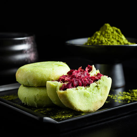 歆之坊抹茶味 玫瑰味 鲜花饼10枚500g（AA） 商品图3